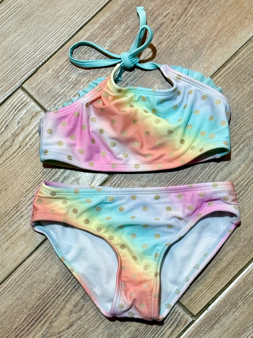 Cat & Jack Rainbow Pastel Two-Piece Swim Set